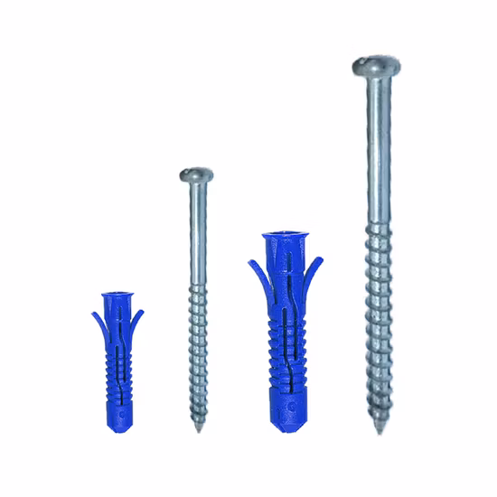 Âncora de tubo de expansão de plástico por atacado, âncora de parede, fixações de quadro, âncora de tubo de expansão